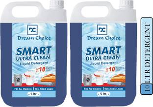 DREAMCHOICEST Liquid Detergent 5 Liter | Laundry Liquid For Fabric Care 10 L Multi-Fragrance Liquid Detergent