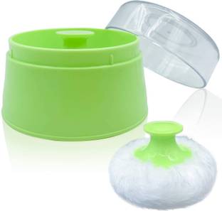 Smily Buds New Born Baby Soft Cosmetic Powder Soft Puff /Storage Powder Box For Baby