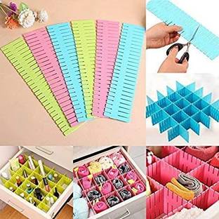 JetGadget Adjustable Stretchable Interlocking Drawer Divider Sorting Partition Drawer Divider