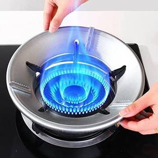 NKK TRADERS Gas Stove Stand Round Burner Stand, Glass top Gas Saver Jail Home Stove Fire