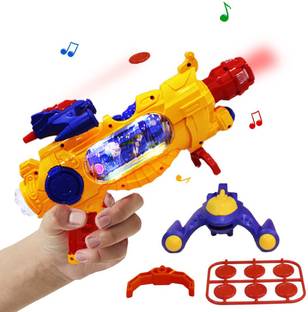 Wembley Alien Space Gun with Light, Sound & Moving Images for Kids Shooting Target Game Guns & Darts