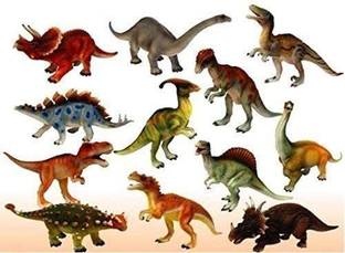 prisma collection Set of 12 Dinosaur Toy for Kids Action Figure Animal Model Collection