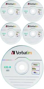 Verbatim CD Recordable PAPER SLEEVES 700 MB