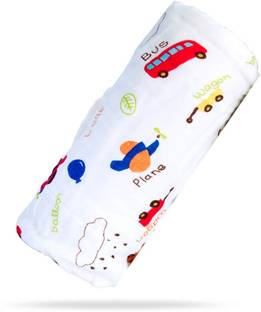 R for Rabbit Printed Single Swaddling Baby Blanket for  Mild Winter