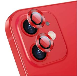KHR Back Camera Lens Ring Guard Protector for Apple iPhone 11 / iPhone 12 / iPhone 12 Mini Metal Camera Ring with Glass