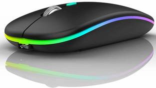 X88 Pro RGB LED Backlit Silent Click DPI Ergonomic Mouse for Laptop Desktop PC Computer Wireless Ambidextrous Optical  Gaming Mouse