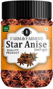 Farm & Farmers Organic Star Anise Premium Quality Sourced Fresh Chakri Phool 100 grams