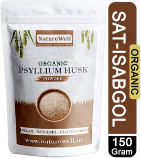 Naturewell Sat Isabgol - Psyllium Husk 150gm - Effectively Relieves Constipatio