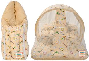 BABY KINGDOM Cotton Baby Bed Sized Bedding Set