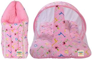 BABY KINGDOM Cotton Baby Bed Sized Bedding Set