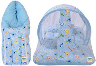 BABY KINGDOM Cotton Baby Bed Sized Bedding Set