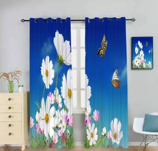 Newturn 225 cm (7 ft) Door Polyester Room Darkening Curtain (Pack Of 2)