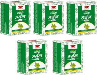 DOUBLE LIPS Herbal Khadi Mehndi Natural Black (60 Grm) Pack of 5