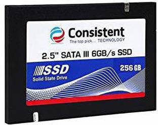 Consistent SSD 256 GB Laptop Black SATA III Internal Solid State Drive (SSD) (256 GB SSD FOR DESKTOP , LAPTOP ,)