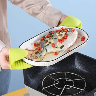 ActrovaX Green Silicon Kitchen Linen Set
