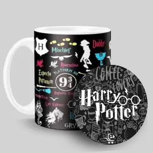 ECFAK Harry Potter Doodle White Ceramic Coffee Mug