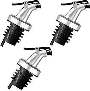 Kipozy Oil Cap lid Leakproof BPA-Free Cap Pourer Pack of 3 Plastic Bottle Stopper