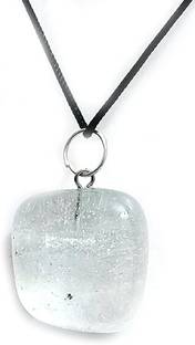AIR9999 Natural Clear Quartz Tumbled Uneven Shaped Pendant For Men And Women Quartz Crystal Pendant