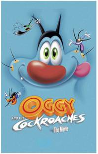 Oggy and the Cockroaches Big Size Flex Poster For Room MD-3484 Photographic Paper
