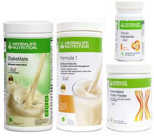 Herbalife Nutrition FORMULA1BANANA500G PROTIEN200 GAFRESH ENERGY DRINK PEACH 50 G SHAKEMATE 500 G Nutrition Drink