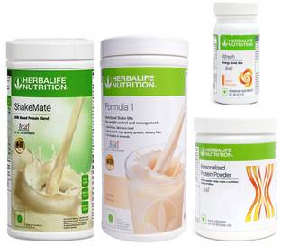 Herbalife Nutrition FORMULA1 VANILLA500PROTIEN200GAFRESHENERGYDRINK PEACH 50 G SHAKEMATE 500 G Energy Drink