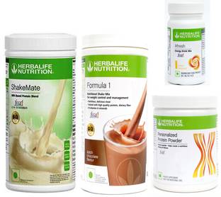 Herbalife Nutrition FORMULA1CHOCOLATE 500 PROTIEN 200 GAFRESHENERGYDRINK LEMON50 +SHAKEMATE 500 G Plant-Based Protein
