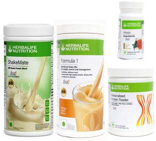 Herbalife Nutrition FORMULA1 ORANGE 500 PROTIEN 200 GAFRESHENERGYDRINK TULSI50 +SHAKEMATE 500 G Plant-Based Protein