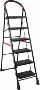 SteelManic 6 Step With Heavy Platform Aluminium Ladder (With Platform, Tool Tray) Aluminium Ladder
