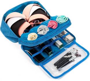 शुआंगयो Undergarments Underwear Organizer Waterproof Travel Packing Toiletry Makeup Bag यात्रा टॉयलेटरी किट