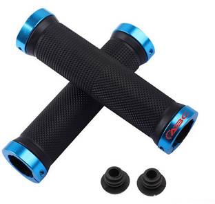 BYKING Premium Quality Cycling Lock-on Anti-slip Bicycle Handle Grips, Color- Blue Bicycle Handle Grip