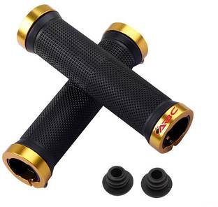 BYKING Premium Quality Cycling Lock-on Anti-slip Bicycle Handle Grips, Color- Golden Bicycle Handle Grip