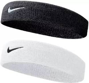 GENXTRA White and Black Head Band Premium Quality (Pack of 2) Fitness Band
