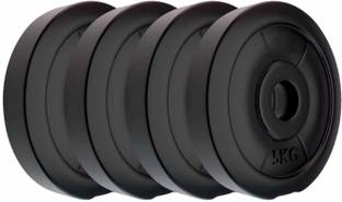 AMAN FIT 20 kg Weights Plates 20kg (5kg x 4) PVC Filled with Concrete Home Gym Combo