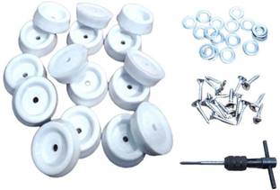 FLORAGREEN Wooden Furniture Floor Protector Leg End Tip Pads with Screw-Washer & Hand Drill Bar Stool Base