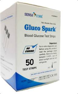 gluco spark 500 Test Strips with GlucoMETER| 500 Glucometer Strips