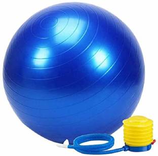 ZEKAOR fitness Ball Gym Workout Balance Ball with Foot Pump Blue Gym Ball