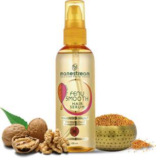 Manestream Fenusmooth Serum for Silky, Smooth & Frizz-Free Hair with Fenugreek & Walnut Oil