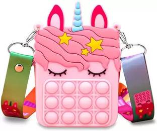 AASEFLEX Women Girls Kids, pop it Pouch Pop It Bag pink Art Artificial Leather Pencil Box