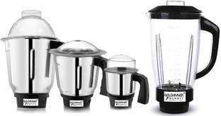 Goldwinner Heavy Juicer Jar WO, Dry, Liquid and Chutney Jar for Mixer Grinder Set of 4 Mixer Juicer Ja...