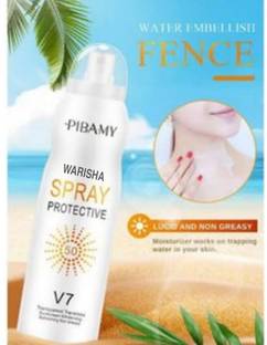 WARISHA Pibamy v7 deep hydration instant whitening sunscreen spray spf 50