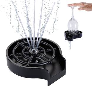 TRINGDOWN Cup Rinser, Bottle Cleaner, Glass Rinser for Kitchen Sinks Shield Stainless