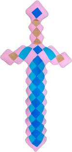 TechMax Solution Diamond Sword-Fully Made in India-Plush Soft Sword Toy (36cm,Pink)  - 36 cm