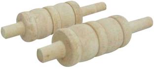 Gmefvr Cricket Stumps Bails Pack of 4 Wooden Natural