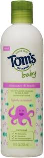Tom's Of Maine Natural Baby Shampoo and Wash, Lightly Scented, 10 Ounce