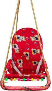 Maanit Baby swing for kids ( Multicolor ) with Safety Belt small Swings