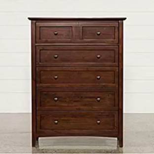 marutiwood Chest of Drawers (Finish Teak- Brown1, Pre-assembled) Solid Wood Free Standing Chest of Drawers