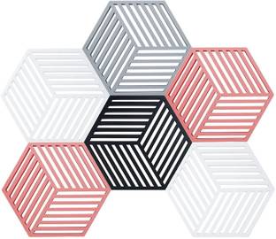 Spatlus Hexagon Reversible PVC Coaster Set