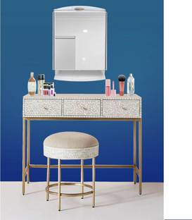 SANAMSTORE face mirror with makeup organizer cabinet