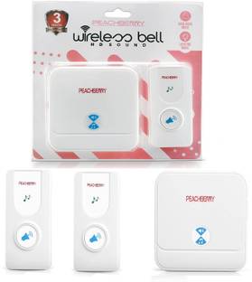 PEACHBERRY Wireless Remote Door Bell for home/office/hotel range up to 25 meter Wireless Door Chime