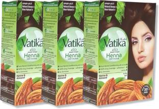 VATIKA Henna Permanent Herbal Hair Colour Natural Brown 4.0 (with natural Extracts) , Natural Brown 4.0